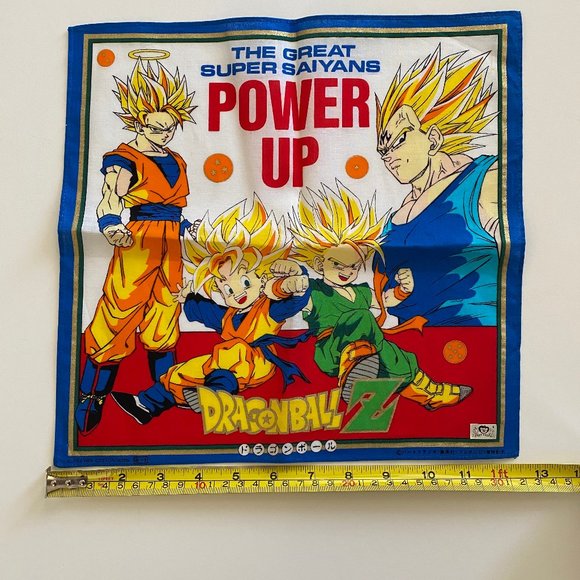 vintage 90s dragon ball Z DBZ handkerchief new old stock - Picture 8 of 9